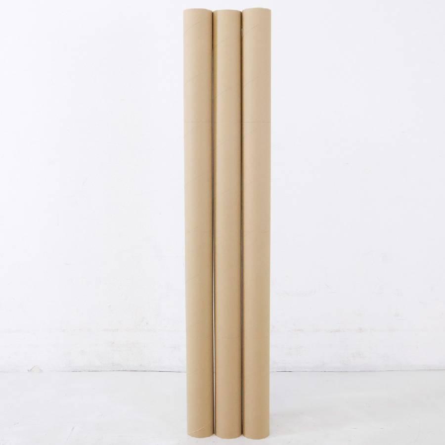 丸筒 筒 ダンボール 紙管 3本セット 4分割対応 (直径7.7cm 長さ117cm) ポスター保管 A0・B0サイズ DIY 夏休み工作 お ...