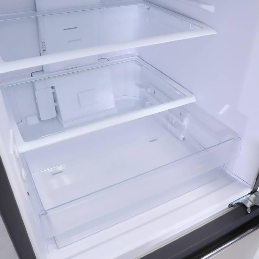 日立 冷蔵庫 3ドア 265L R-27KV (右開き/シャンパン) 中古 まんなか野菜室 チルドルーム 強化処理ガラス棚 (2020年製)○799h08｜ecoearth｜05