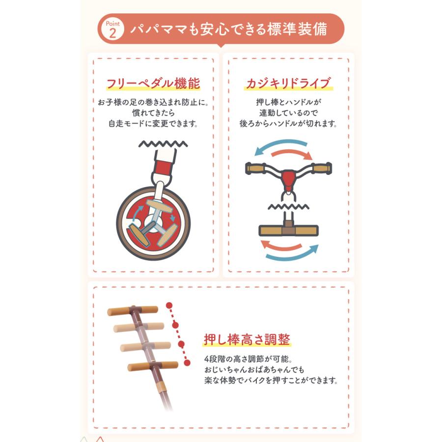 iimo 子供用 三輪車 スイッチバイク トレーニングバイク 手押し