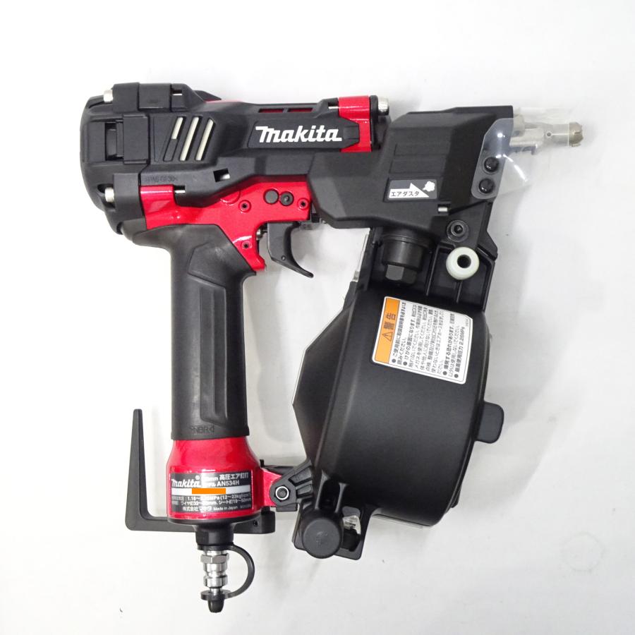 MAKITA マキタ 50mm 高圧エア釘打ち機 AN534H ブラック×レッド マキタ（makita） 【新品未使用】makita 50mm 高圧エア釘打機 AN534H