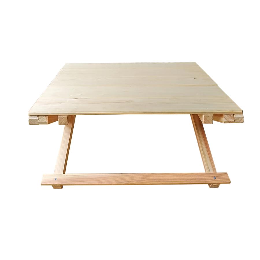 ヒノキ 折りたたみ キャンプテーブル アウトドア べランピング |  | 01