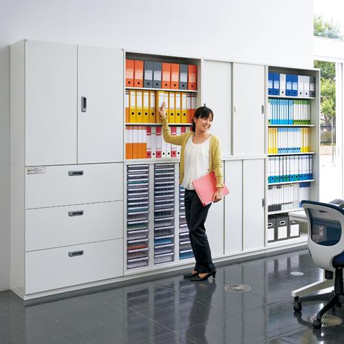 【Jeシリーズ/D450/H375mm】　オープン収納庫 JE-40ER　W900×Ｄ450×Ｈ375mm |  | 02