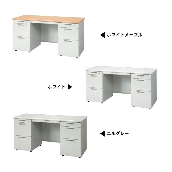 【RJシリーズ/奥行700mm】　両袖机（引出しD・Aタイプ） RJ-147D-33　W1400×D700×H700mmの画像
