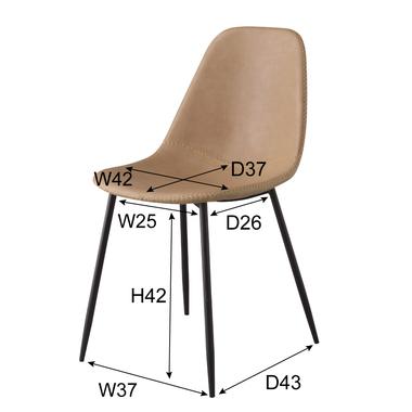 チェア　　TEC-40BE　W43×D54×H80×SH45cm |  | 05