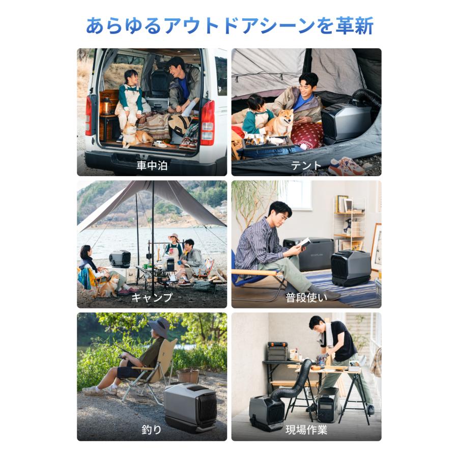 ECOFLOW 夏＆冬両用 ポータブルエアコンEcoFlow WAVE 3+専用バッテリー