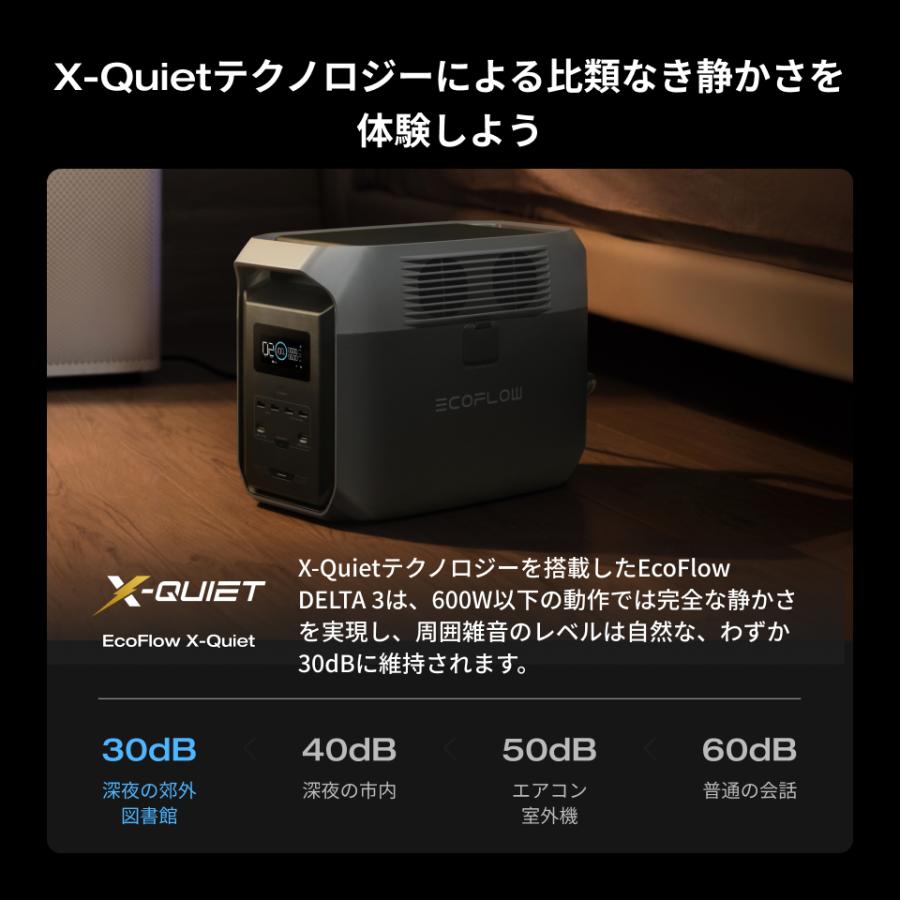 ECOFLOW EcoFlow DELTA 3 ポータブル電源 走行充電器 220Wソーラー