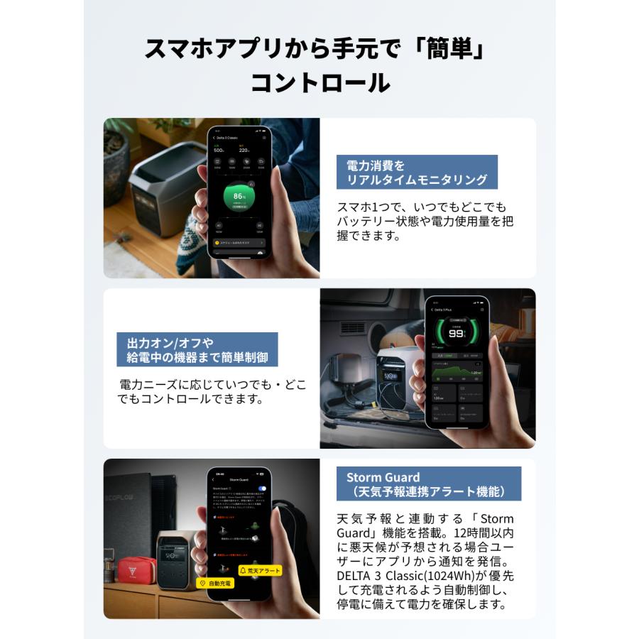 【早い者勝ち】EcoFlow DELTA 3｜半年使用・動作良好｜防災/車中泊に！ ECOFLOW 新製品 防災 ポータブル電源 大容量 EcoFlow DELTA 3 Classic