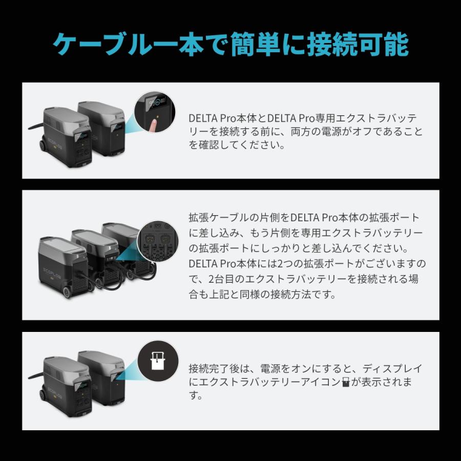 ECOFLOW EcoFlow ポータブル電源 大容量 DELTA Pro 専用 ECOFLOW EcoFlow ポータブル電源 大容量 DELTA Pro 専用