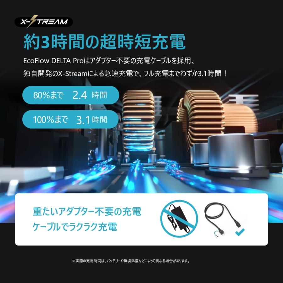 ECOFLOW ポータブル電源 大容量 リン酸鉄リチウム DELTA Pro 3600Wh