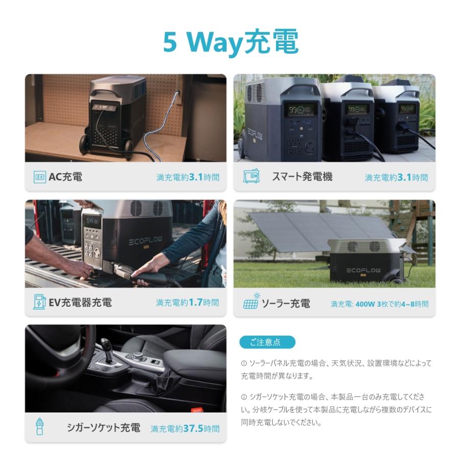 ECOFLOW ポータブル電源 大容量 リン酸鉄リチウム DELTA Pro ECOFLOW ポータブル電源 大容量 リン酸鉄リチウム DELTA Pro