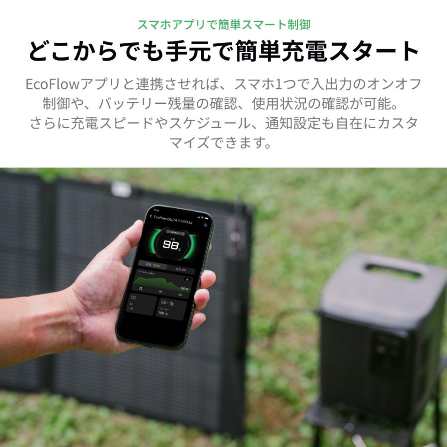 ECOFLOW 新発売！ポータブル電源 DELTA 3 1000 Air + 110Wソーラー