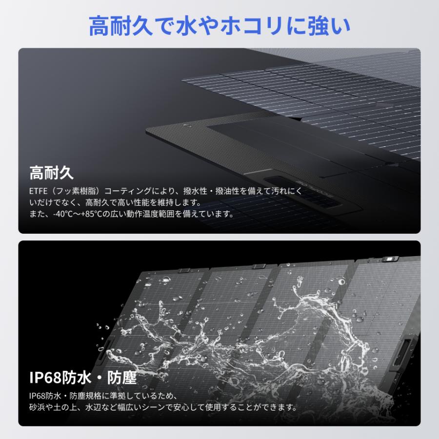ECOFLOW 防災グッズ ポータブル電源 ソーラーパネル セット 大容量