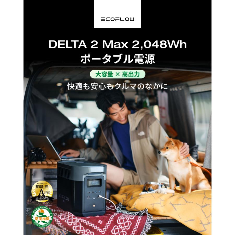ECOFLOW 防災グッズ ポータブル電源 ソーラーパネル セット 大 ECOFLOW 防災グッズ ポータブル電源 ソーラーパネル セット 大