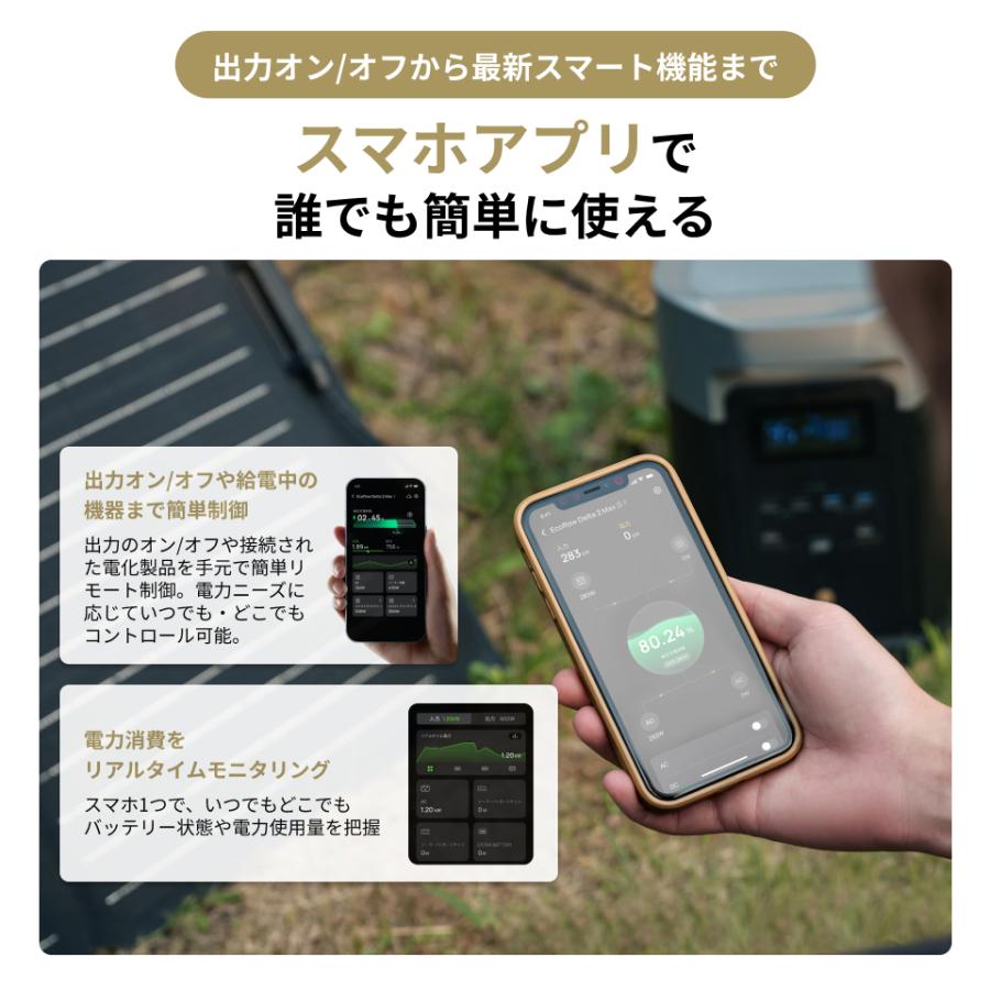 EcoFlowポータブル電源 DELTA2Max 2048Wh +ソーラーパネル 2048Whのポータブル電源「EcoFlow DELTA 2 Max」登場、早割