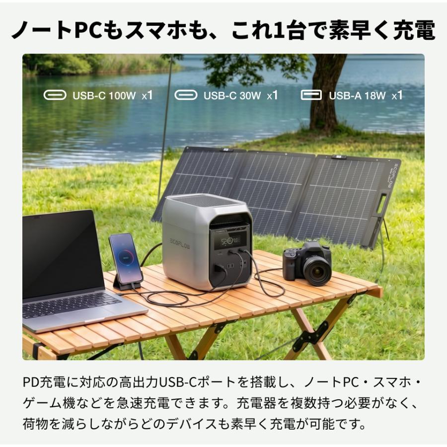 ECOFLOW 【*特典付き*7/14 0時まで 73,800円】新製品 防災 ポータブル