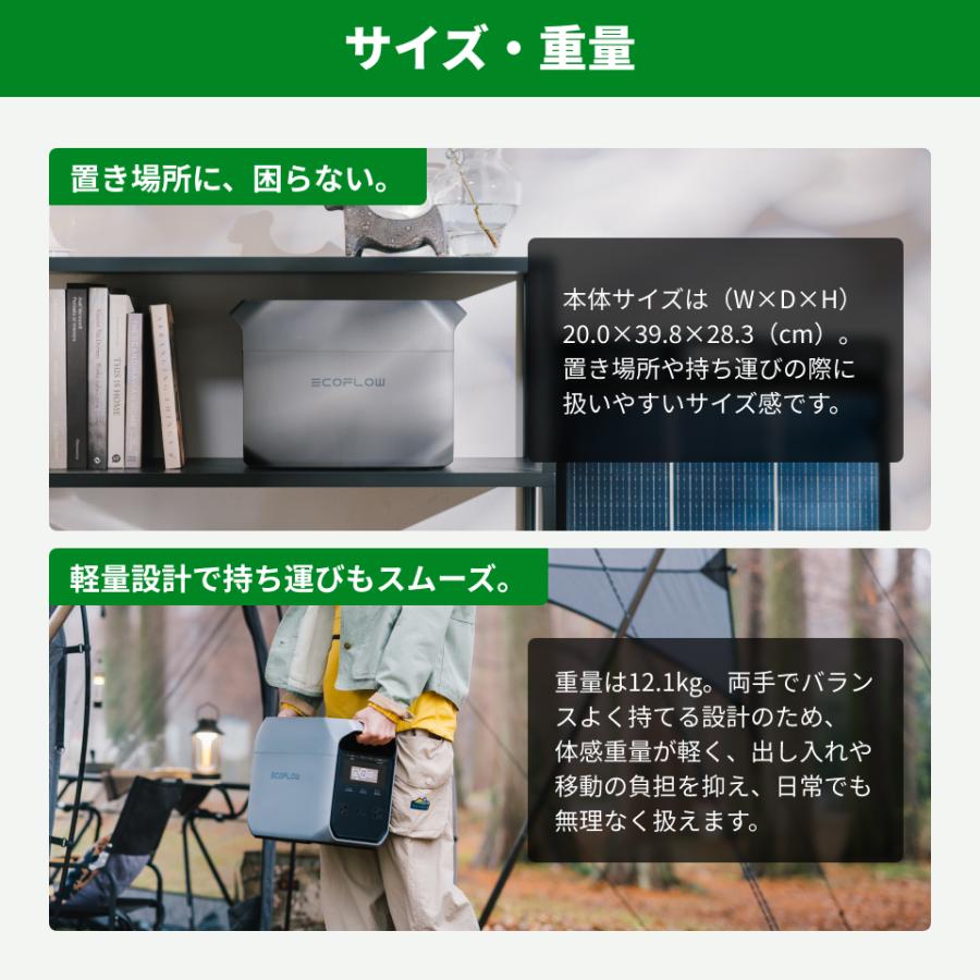 ECOFLOW 新製品 ポータブル電源 リン酸鉄 DELTA 3 Classic 1024Wh+