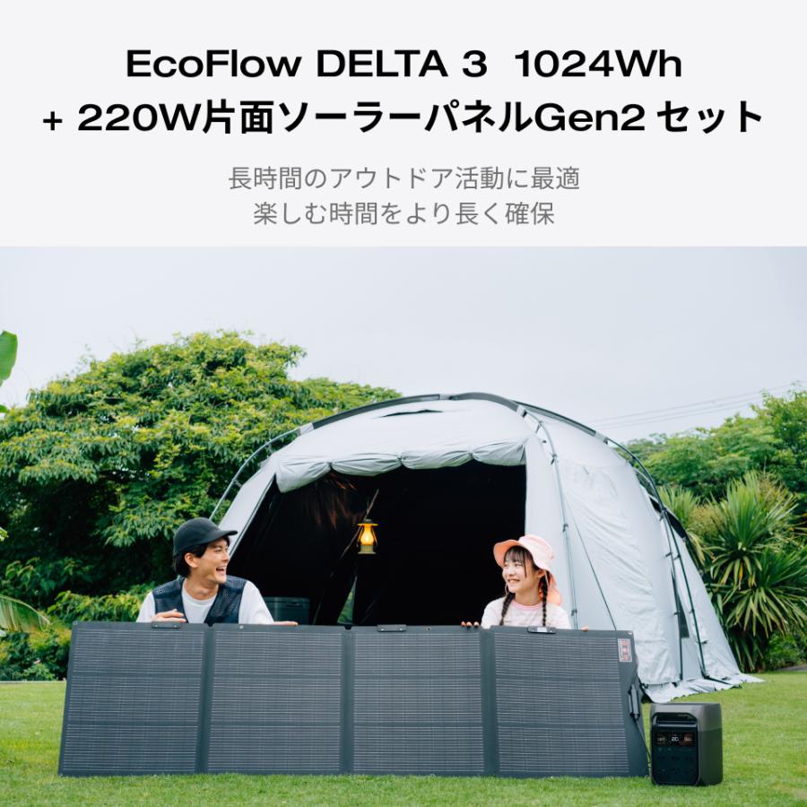 値下げしました！　EcoFlow 220W片面ソーラーパネルGen2 ECOFLOW 220W片面ソーラーパネルGen2を検証レビュー！ポータブル