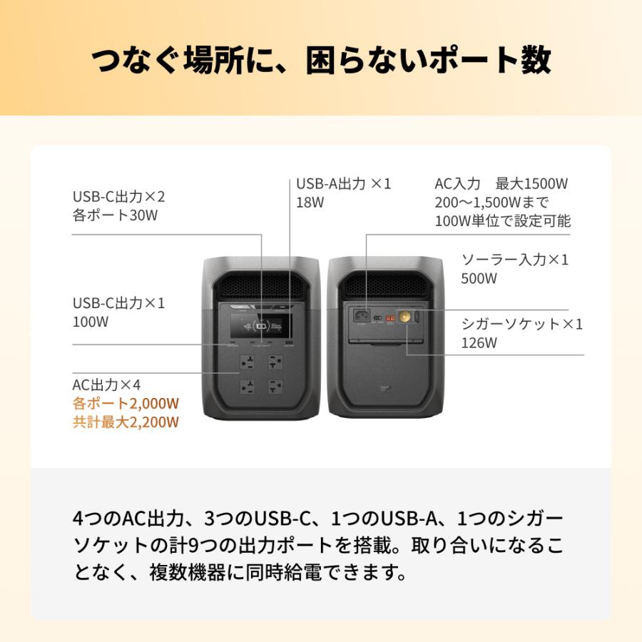 ECOFLOW 【6/2 2時まで クーポンで104,300】ポータブル電源 大容量