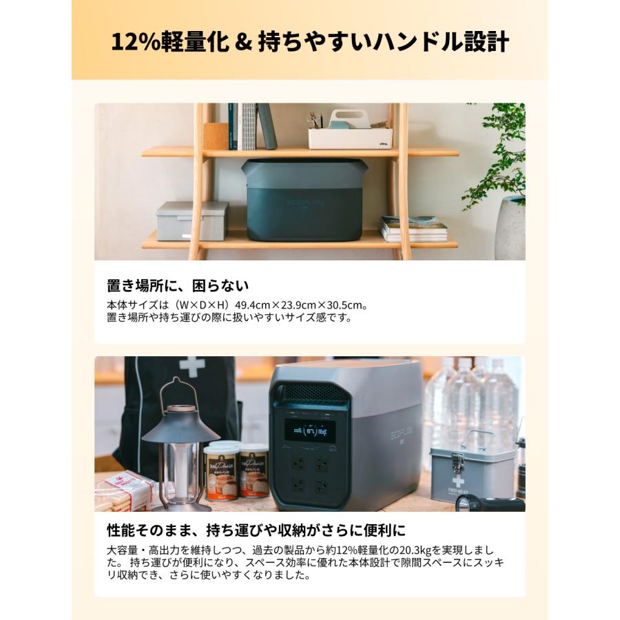 ECOFLOW 【即納】ポータブル電源 大容量 DELTA 3 Max 2048Wh リン酸鉄