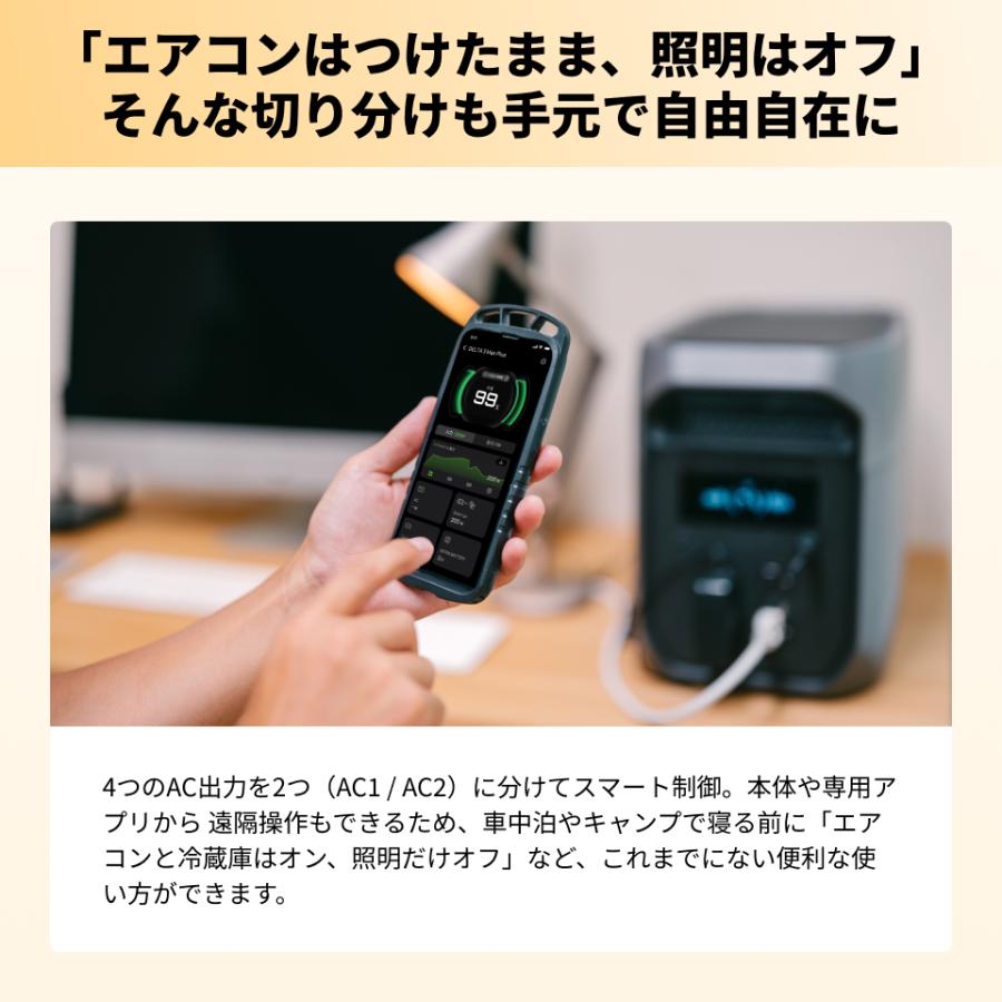 ECOFLOW 【即納】ポータブル電源 大容量 DELTA 3 Max Plus 2048Wh リン