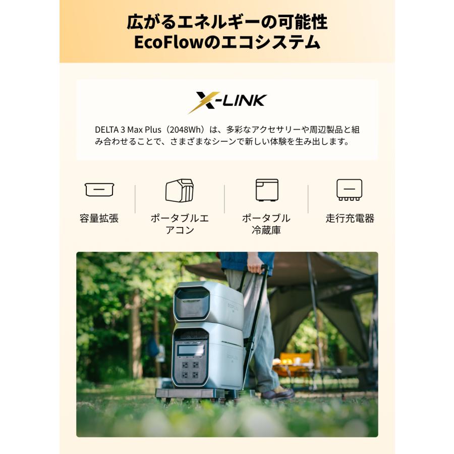 ECOFLOW 【即納】ポータブル電源 大容量 DELTA 3 Max Plus 2048Wh リン