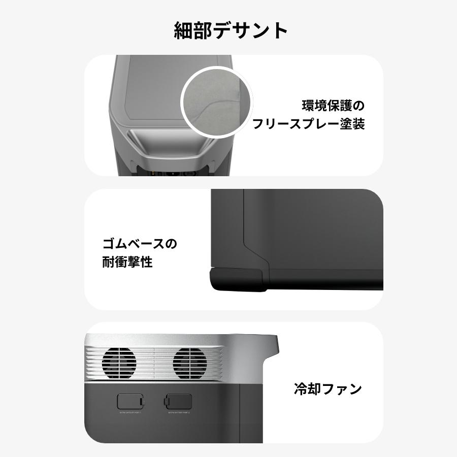 ポータブル電源 大容量 DELTA MAX 1612Wh/448,000mAh 蓄電池 家庭用 発電機 1500W 急速充電 キャンプ 車中泊 台風対策 防災グッズ 停電 EcoFlow エコフロー｜ecoflow｜17