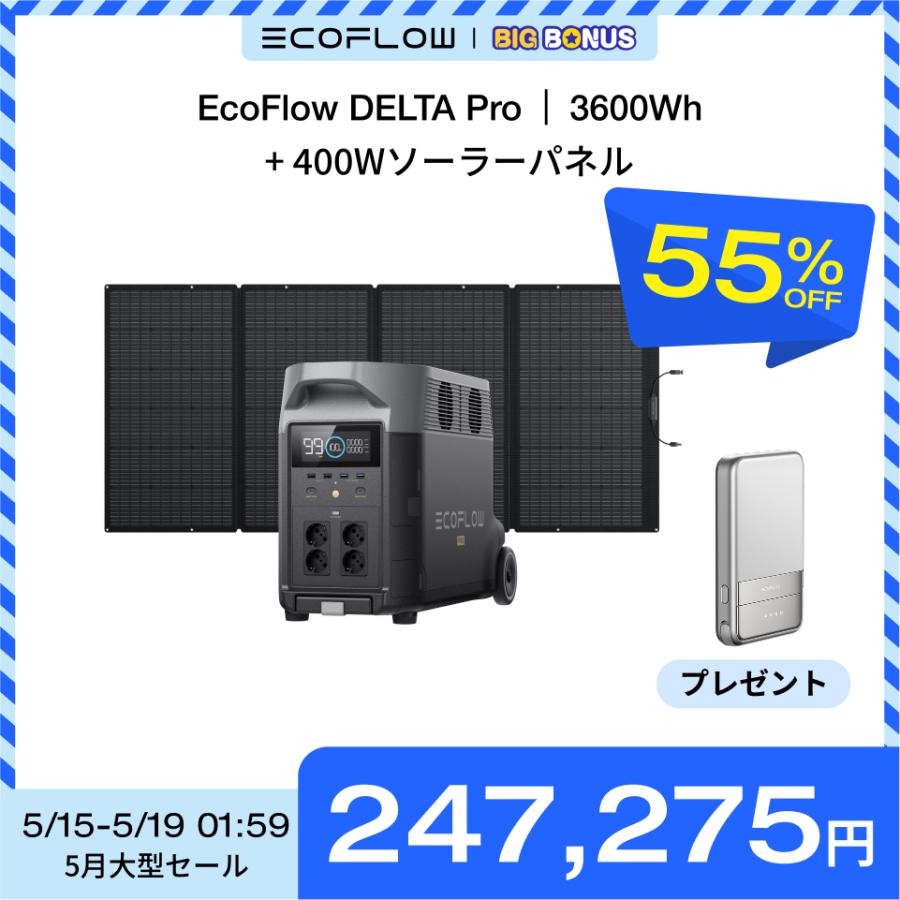 ECOFLOW ポータブル電源 ソーラーパネル セット リン酸鉄 大容量 ECOFLOW ポータブル電源 ソーラーパネル セット リン酸鉄 大容量