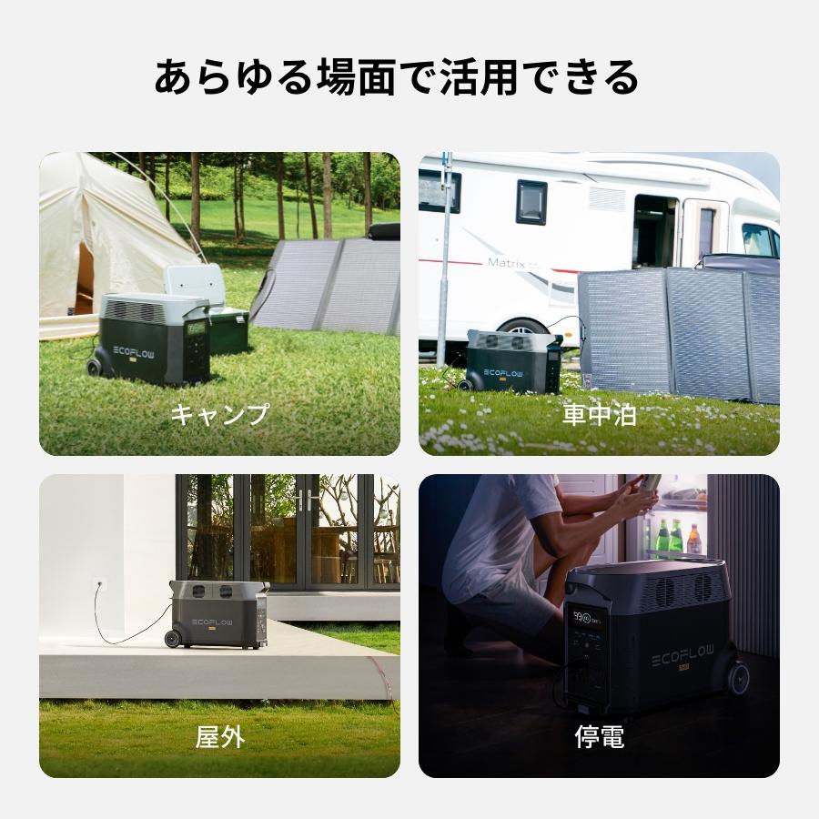 ECOFLOW ポータブル電源 ソーラーパネル セット リン酸鉄 大容量 DELTA