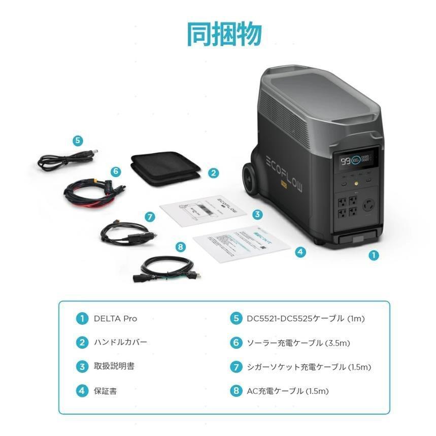 ECOFLOW ポータブル電源 ソーラーパネル セット リン酸鉄 大容量 DELTA
