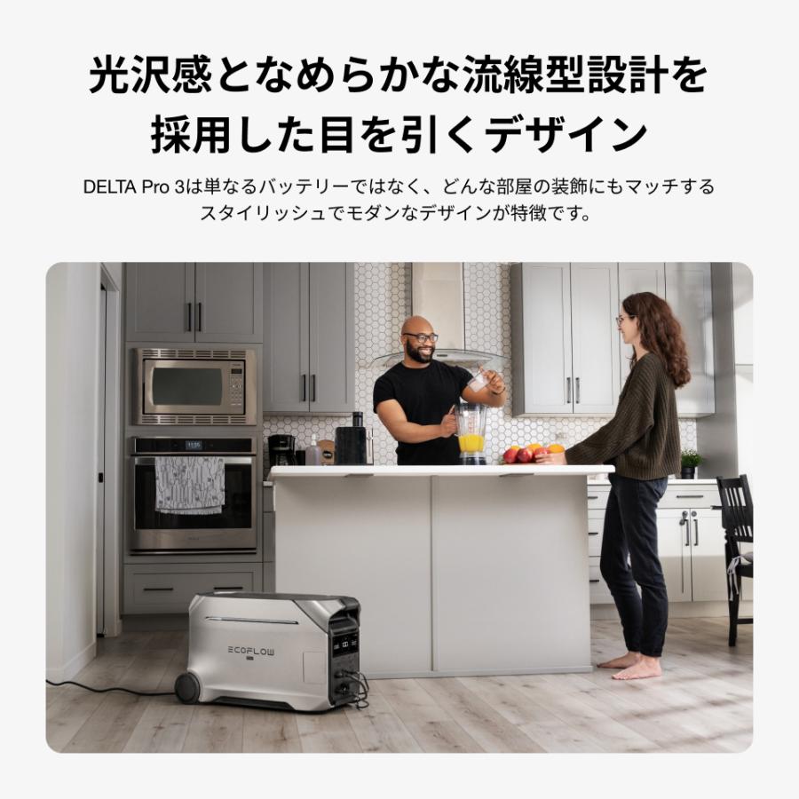 ポータブル電源 大容量 リン酸鉄リチウム DELTA Pro 3/4096Wh 蓄電池 家庭用 バッテリー 防災 節電 バッテリー充電器 EcoFlow エコフロー | ECOFLOW | 08