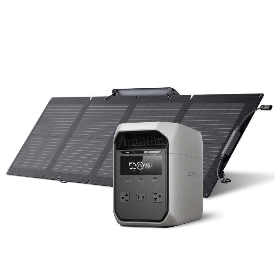 ECOFLOW EcoFlow DELTA 3 Classic ポータブル電源 ソーラーパネル 110W