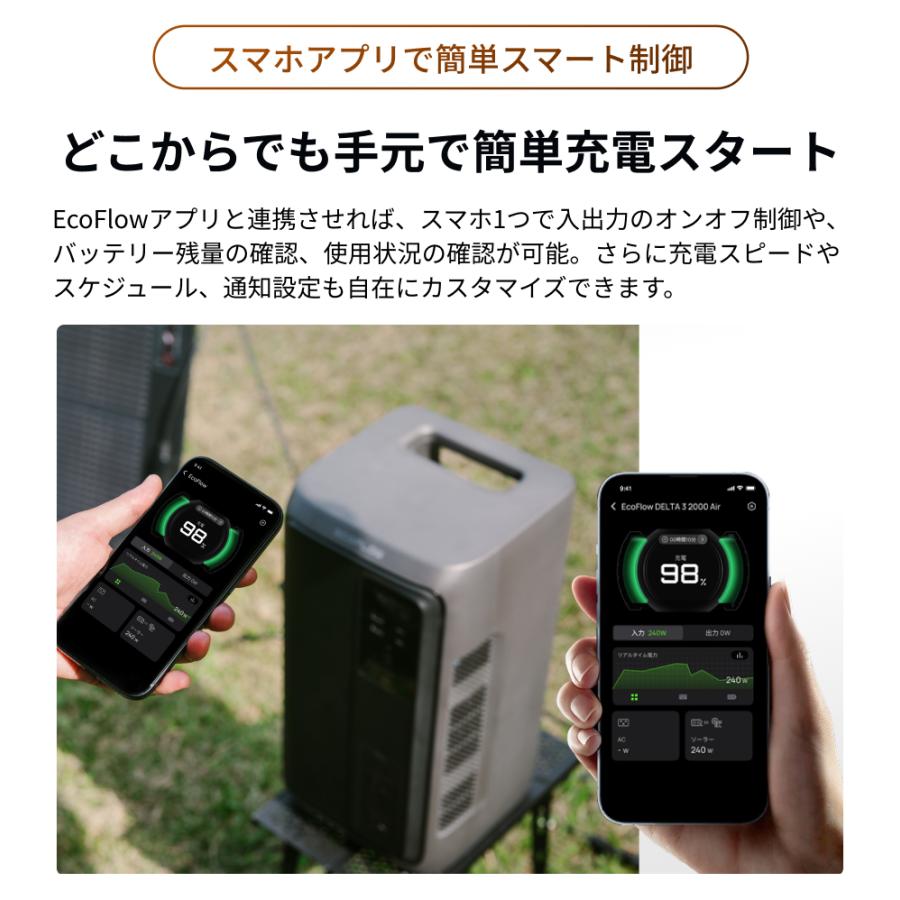 ECOFLOW 新製品 ポータブル電源 大容量 DELTA 3 2000 Air 1920Wh