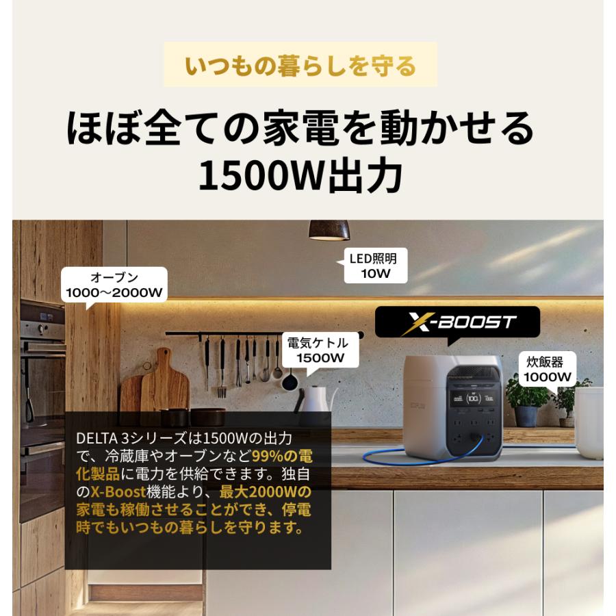 ECOFLOW 防災グッズ ポータブル電源 大容量 EcoFlow DELTA 3 ECOFLOW 防災グッズ ポータブル電源 大容量 EcoFlow DELTA 3