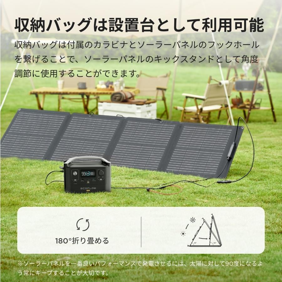 ソーラーパネル 小型 110W 太陽光発電 太陽光パネル ソーラー充電器 110W ソーラー 発電機 蓄電池 車中泊 キャンプ 防災 節電 折り畳み  EcoFlow エコフロー