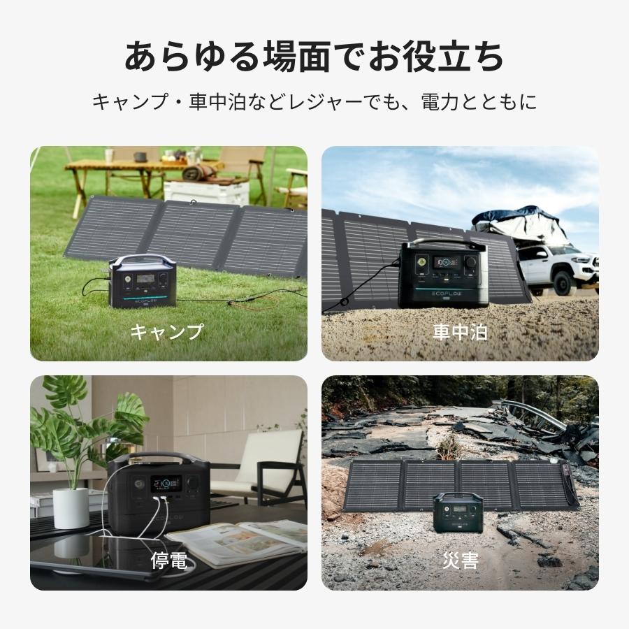 ECOFLOW ソーラーパネル 小型 110W 太陽光発電 太陽光パネル