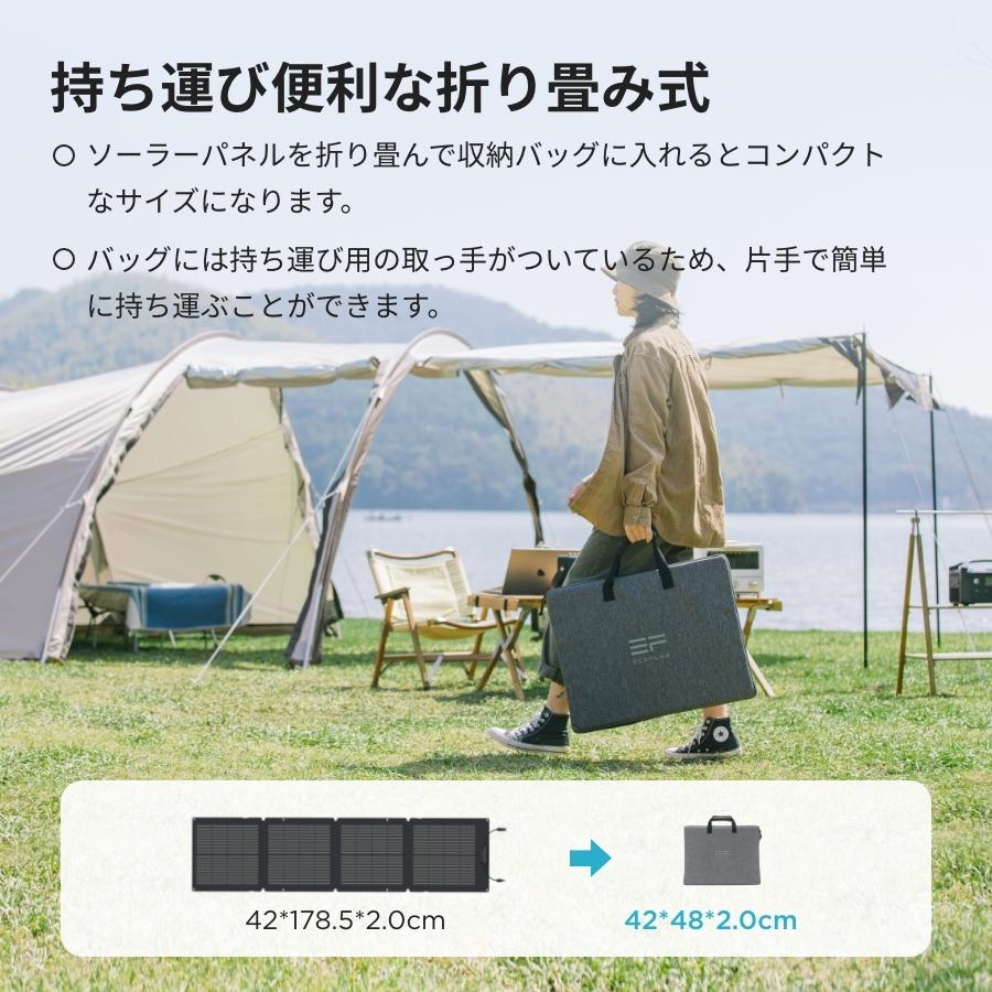 ECOFLOW ソーラーパネル 小型 110W 太陽光発電 太陽光パネル ECOFLOW ソーラーパネル 小型 110W 太陽光発電 太陽光パネル