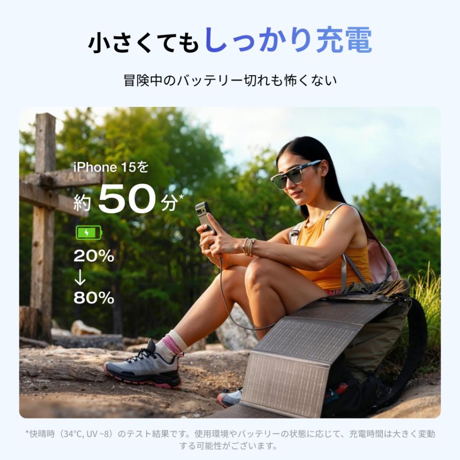 EcoFlow 28W ソーラーパネル ソーラーチャージャー 太陽光パネル