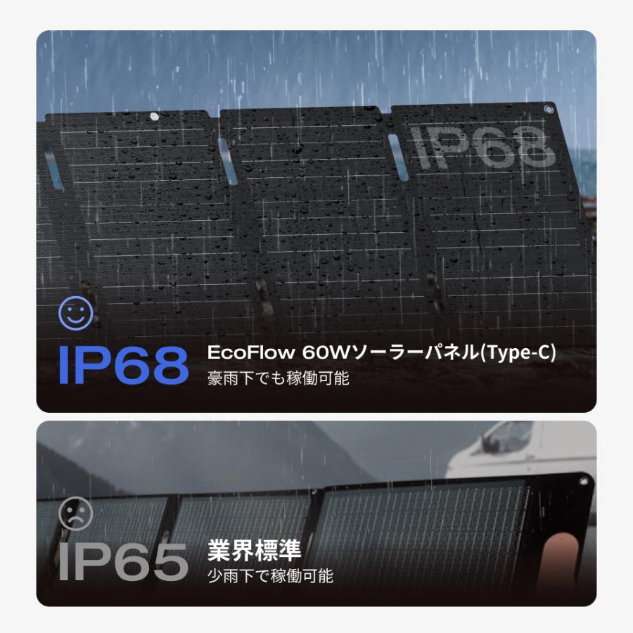 EcoFlow 60W(Type-c) ソーラーパネル ソーラーチャージャー 太陽 EcoFlow 60W(Type-c) ソーラーパネル ソーラーチャージャー 太陽