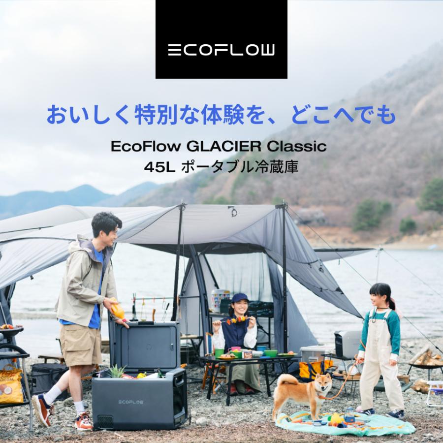 ECOFLOW ポータブル冷蔵庫 自動製氷 GLACIER Classic 45L大容量 急速