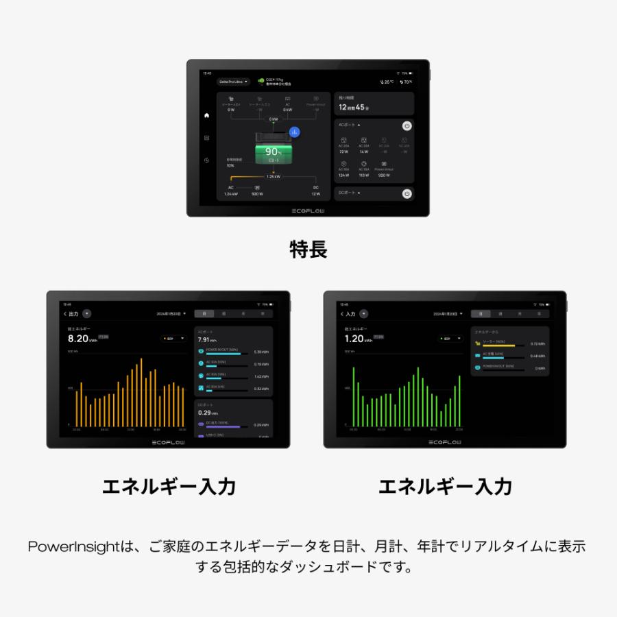 ECOFLOW EcoFlow PowerInsight エネルギー監視制御モニター 液晶