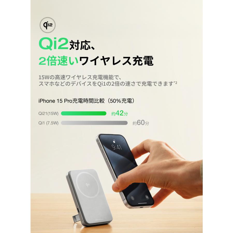 ECOFLOW EcoFlow Rapid 5000mAhマグネット式モバイルバッテリー Qi2