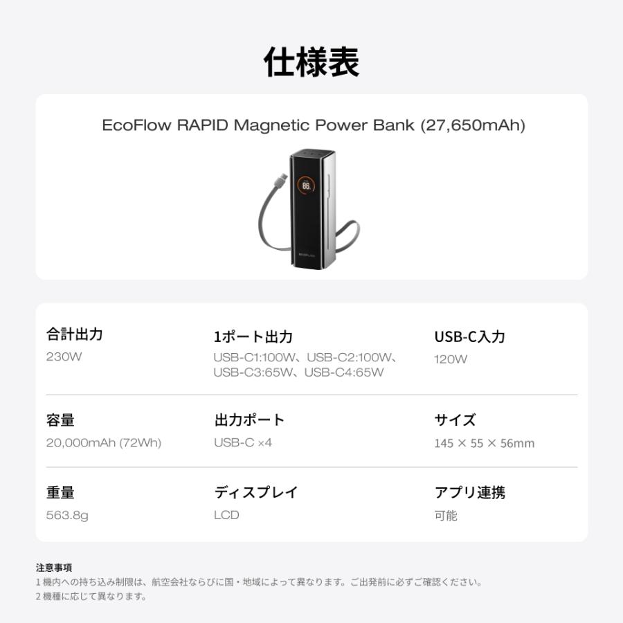 ECOFLOW EcoFlow RAPID Pro Power Bank (27,650mAh, 300W, 140W USB-C