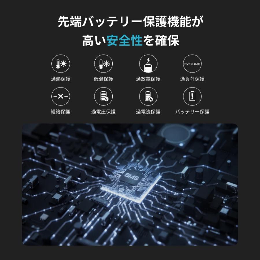 ポータブル電源 リン酸鉄 EcoFlow RIVER 2 Max 大容量 512Wh 蓄電池 キャンプ アウトドア バッテリー充電器 エコフロー | ECOFLOW | 09