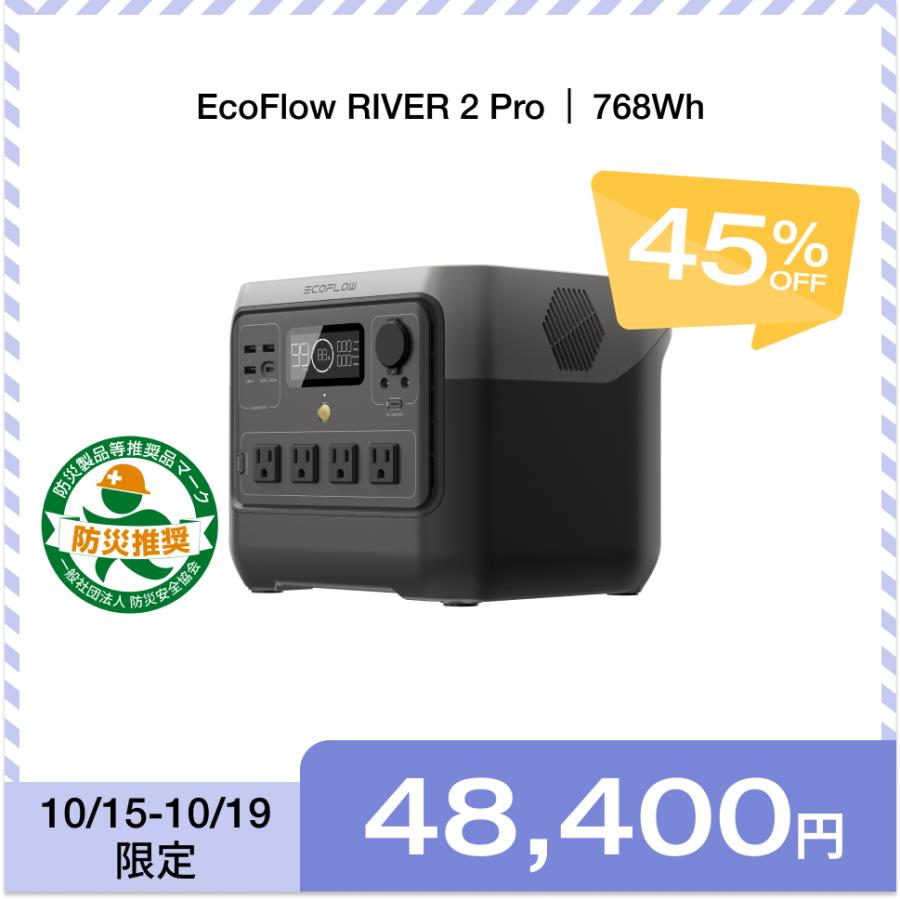 新品未使用】EcoFlow RIVER 2 Proリバー2プロ ポータブル電源-