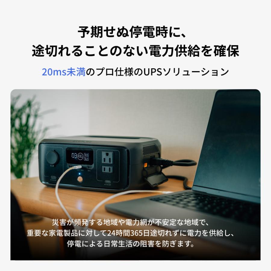 ECOFLOW 防災 ポータブル電源 ソーラーパネル セットRIVER 3 + 45W