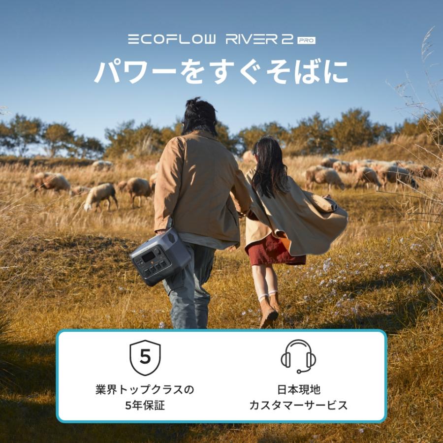 EcoFlow RIVER 2 Pro＋160W片面ソーラーパネルGen2 楽天市場】EcoFlow ポータブル電源 ソーラーパネル セット RIVER