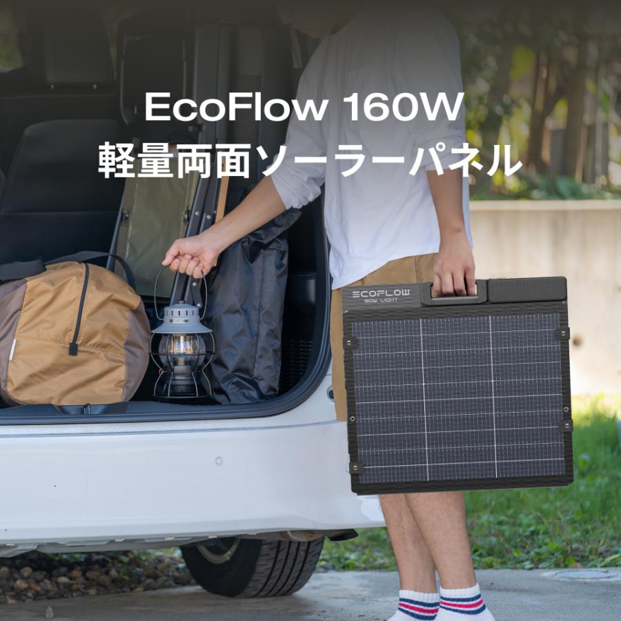 ECOFLOW ポータブル電源 RIVER 2 Pro 768Wh+160W軽量両面ソーラー
