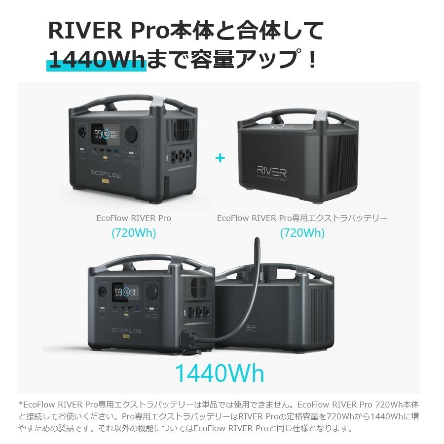 EcoFlow RIVER Pro 専用 エクストラバッテリー   エコフロー リバー