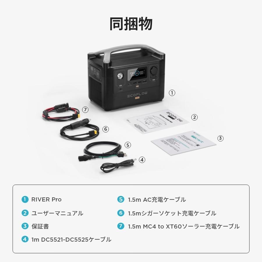 ポータブル電源 ソーラーパネル セット 大容量 RIVER Pro 720Wh + 110W 太陽光発電 車中泊 家庭用 キャンプ 防災 停電 EcoFlow｜ecoflow｜14