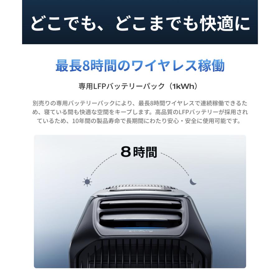 夏＆冬両用 ポータブルエアコンEcoFlow WAVE 3+専用バッテリーパック セット ポータブルクーラー  冷暖房機能 エアコン 車中泊 キャンプ 家庭用 アウトドア | ECOFLOW | 07